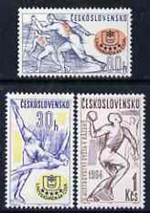 Czechoslovakia 1964 Sports Events set of 3 unmounted mint, SG1400-02
