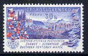 Czechoslovakia 1961 View of Prague 30h unmounted mint from 'Praga 62' International Stamp Ex set, SG1251