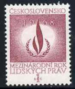 Czechoslovakia 1968 Human Rights Year 1k unmounted mint, SG1724