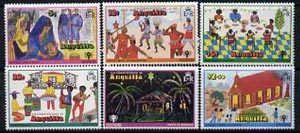 Anguilla 1978 Christmas set of Children's paintings unmounted mint, SG 331-36