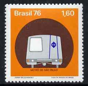 Brazil 1976 Inauguration of Sao Paulo Underground Railway unmounted mint, SG1629