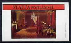Staffa 1982 Regency England #2 (The Club) imperf souvenir sheet (£1 value) unmounted mint