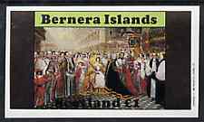 Bernera 1982 Life & Times of Queen Victoria (Coronation) imperf souvenir sheet (£1 value) unmounted mint