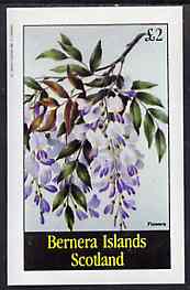 Bernera 1982 Flowers #24 imperf souvenir sheet (£1 value) unmounted mint