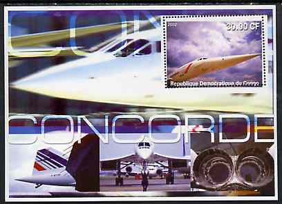 Congo 2002 Concorde perf s/sheet #02 unmounted mint
