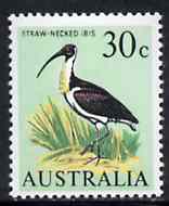 Australia 1966-73 Ibis 30c from decimal def set unmounted mint, SG 397
