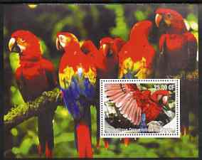 Congo 2002 Parrots #3 perf m/sheet unmounted mint
