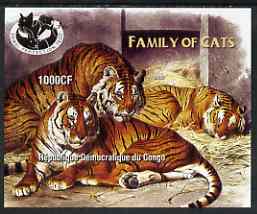 Congo 2005 Wild Cats (Tigers) imperf m/sheet unmounted mint