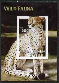 Congo 2005 Wild Fauna (Cheetah) imperf m/sheet unmounted mint