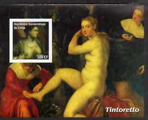 Congo 2003 Nude Paintings by Tintoretto imperf m/sheet unmounted mint