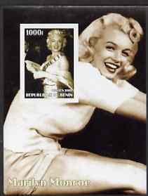 Benin 2002 Marilyn Monroe #4 imperf s/sheet containing single value unmounted mint