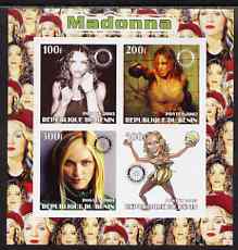 Benin 2003 Madonna #1 imperf sheetlet containing set of 4 values each with Rotary International Logo unmounted mint