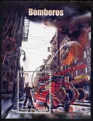 Cuba 2006 Fire Engines perf m/sheet fine cto used SG MS 5014