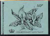 Booklet - GB Great Britain 1971-72 British Flowers #6 - Lords & Ladies 50p booklet (May 1972) complete and fine, SG DT6