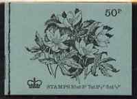 Booklet - GB Great Britain 1971-72 British Flowers #7 - Wood Anenome 50p booklet (Aug 1972) complete and fine, SG DT7