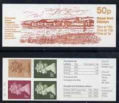 Booklet - Great Britain 1986 Roman Britain No.3 (Porchester Castle) 50p booklet complete with cyl numbers, SG FB38