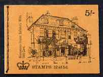 GB Great Britain 1968-70 English Homes - Mompesson House 5s booklet (Oct 1969) complete and fine SG HP31