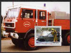 Benin 2004 Fire Engines #1 perf m/sheet fine cto used