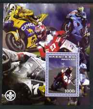 Benin 2007 Motorcycles #2 perf m/sheet with Scout Logo, unmounted mint