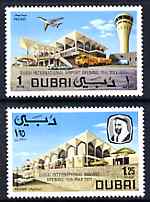 Dubai 1971 Opening of Dubai International Airport perf set of 2 unmounted mint, SG 372-3