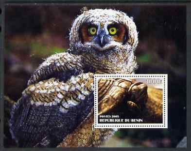 Benin 2005 Tortoises & Owls perf s/sheet #2 unmounted mint