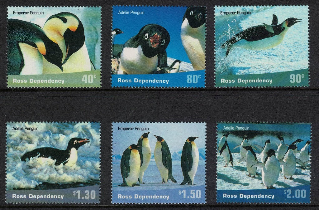 2001 Ross Dependency SG72-77 Penguins Unmounted Mint
