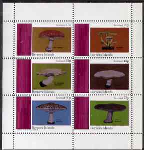 Bernera 1983 Fungi perf set of 6 values unmounted mint