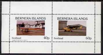 Bernera 1983 Light Aircraft perf set of 2 values (40p & 60p) unmounted mint
