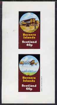 Bernera 1983 Early Aircraft imperf set of 2 values (40p & 60p) unmounted mint