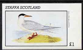 Staffa 1981 Arctic Tern imperf souvenir sheet (£1 value) unmounted mint