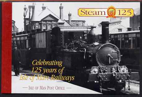 Booklet - Isle of Man 1998 125th Anniversaryof Isle of Man Steam Railway £4.05 booklet complete & fine SG SB49