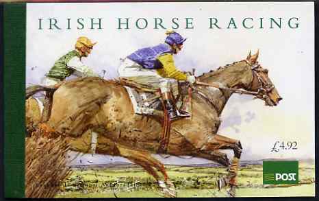 Booklet - Ireland 1996 Irish Horse Racing £4.92 Prestige booklet complete, SG SB55