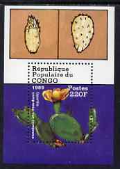 Congo 1989 Cacti perf m/sheet unmounted mint, SG MS 1158