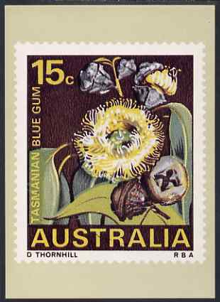Australia 1968-71 Tasmanian Blue Gum 15c Philatelic Postcard (Series 3 No.15) unused and very fine