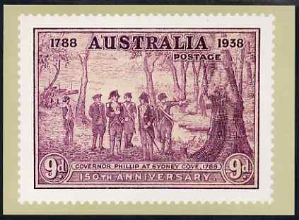 Australia 1937 New South Wales 9d (modern) Philatelic Postcard (Series 5 No.28) unused and very fine
