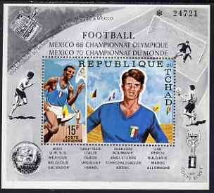 Chad 1970 Football World Cup perf unmounted mint