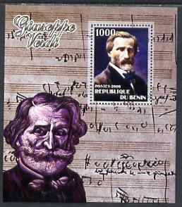 Benin 2006 Giuseppe Verdi #2 perf m/sheet unmounted mint