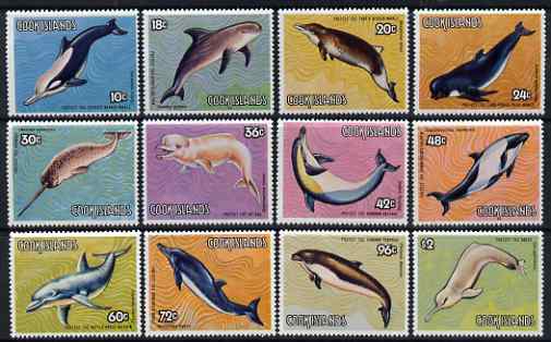 Cook Islands 1984 Save the Whale perf set of 12 values unmounted mint SG946-57