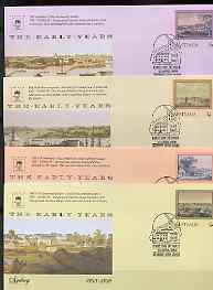Australia 1988 Bicentennial National Stamp Exhibition set of 4 37c postal stationery envelopes each with illustrated Windmill cancel