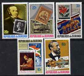 Burundi 1979 Death Centenary of Rowland Hill perf set of 5 unmounted mint SG 1346-50