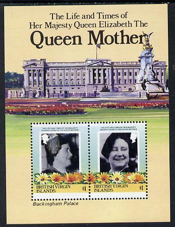 British Virgin Islands 1985 Buckingham Palace (Queen Mother) m/sheet unmounted mint, SG MS 587