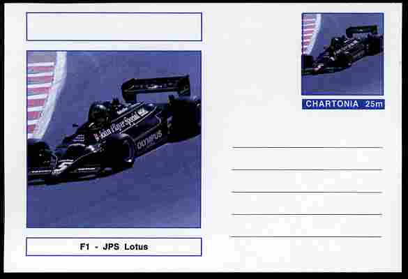 Chartonia (Fantasy) Formula 1 - Lotus postal stationery card unused and fine