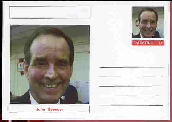 Palatine (Fantasy) Personalities - John Spencer (snooker) postal stationery card unused and fine