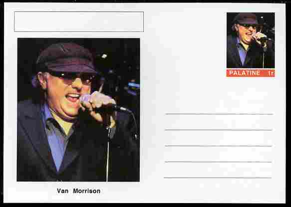 Palatine (Fantasy) Personalities - Van Morrison postal stationery card unused and fine