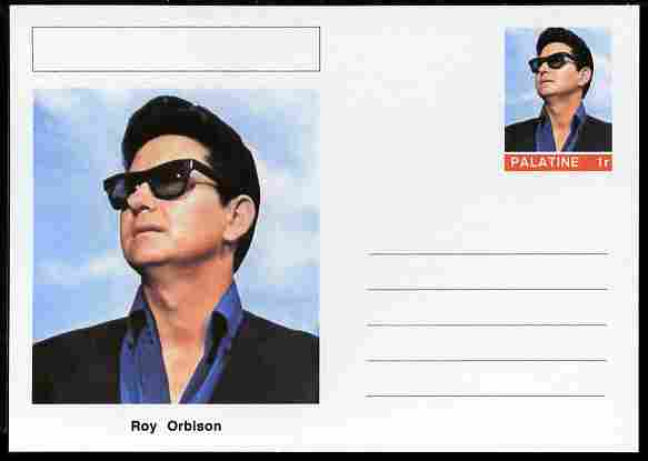 Palatine (Fantasy) Personalities - Roy Orbison postal stationery card unused and fine