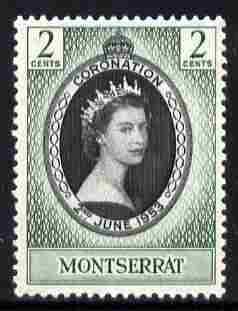 Montserrat 1953 Coronation 2c unmounted mint SG 136