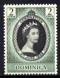 Dominica 1953 Coronation 2c unmounted mint SG 139