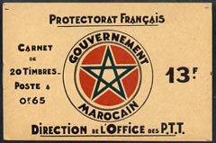 Booklet - French Morocco 1934 Rabat 13f booklet complete and very fine (containing 20 x Mi 105)