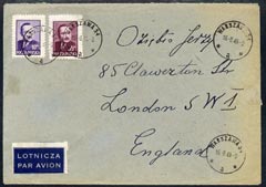 Poland 1949 Cover cancelled WARSZAWA 34