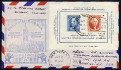 United States 1947 First Flight cover to Scotland with special FAM 24 cachet
